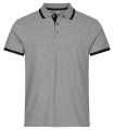 Heren Poloshirt Clique Austin 028272 grijs melange